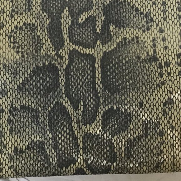 HENRI Bendel NEW The DEB Leather Wristlet Clutch Bag Snake Print Multi Zipper - Picture 10 of 16